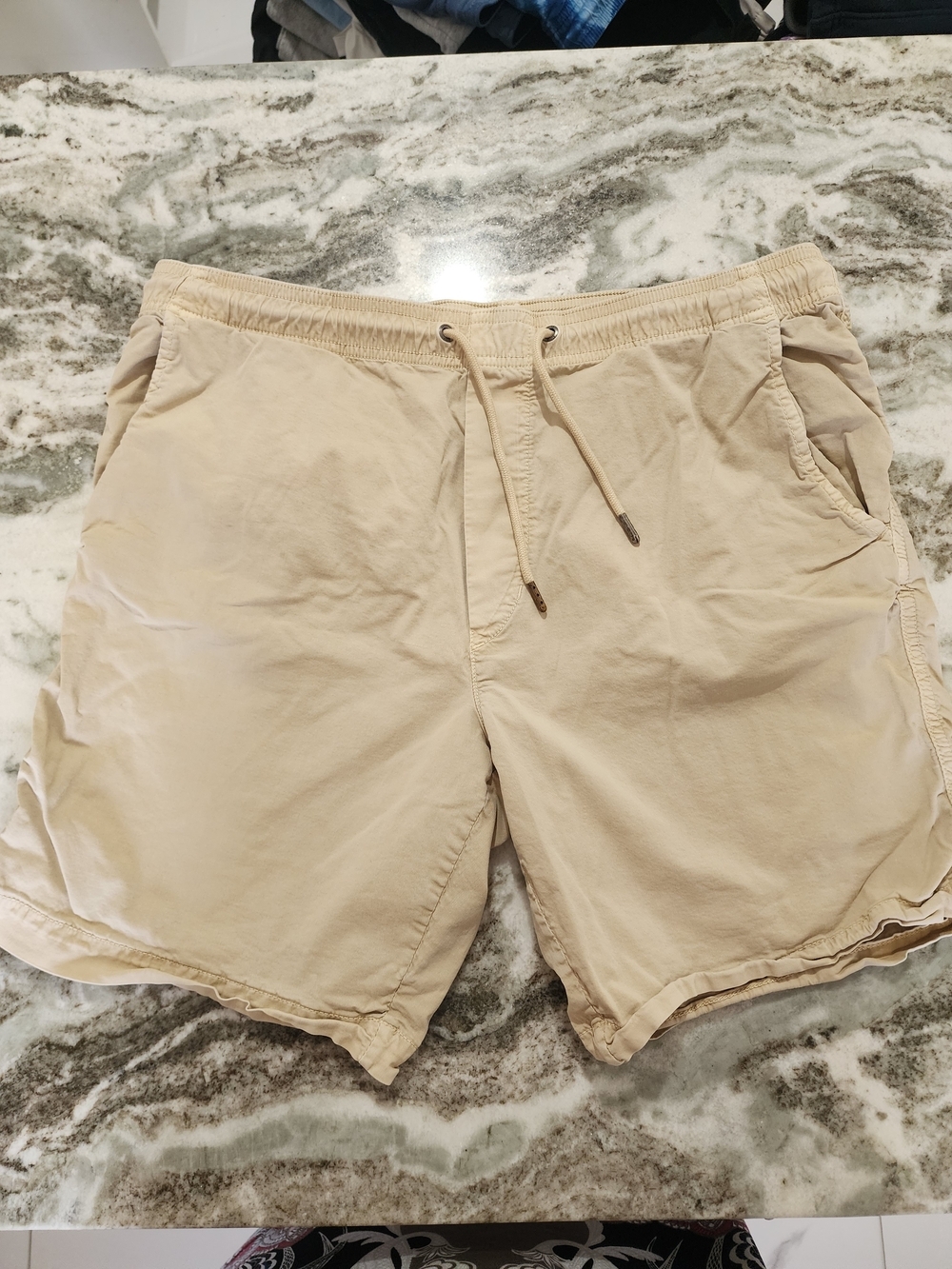 American Eagle Outfitters Beige Drawstring Hybrid Shorts